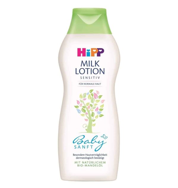 HiPP Baby Gentle Milk Lotion with organic almond oil - 11.84 fl.oz / 350ml