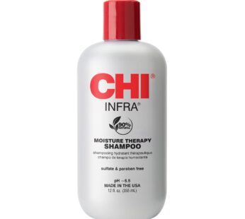 CHI Infra Shampoo, Gently Cleanses Scalp & Hair, Hydrating & Nourishing For All Hair Types, Designed for Heat Damaged Hair, Sulfate, Paraben, & Cruelt