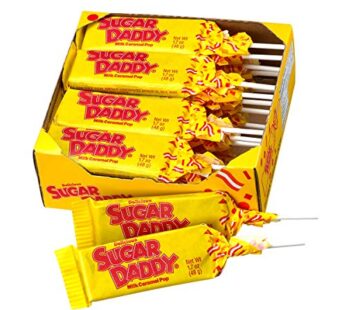 Sugar Daddies Milk Caramel Pops,1150 grams 24 Count (Pack of 1)