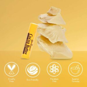 Cococare Cocoa Butter Lip Balm - The Little Yellow Stick Enriched with Natural Cocoa Butter - Conditions & Protects Lips with Hydrating Formula - 0.15 - Image 4