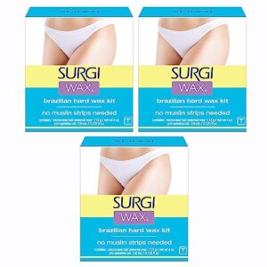 Surgi-wax Brazilian Waxing Kit For Private Parts, 4-Ounce Boxes (Pack of 3) - Image 1