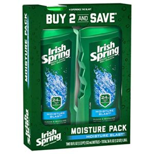 Irish Spring Moisturizing Men's Body Wash Shower Gel, Moisture Blast - 18 Fluid Ounce (2 Pack) - Image 12