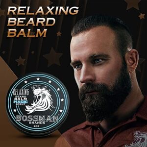 Bossman Relaxing Beard Balm - Beard Tamer, Relaxer, Thickener and Softener Cream - Beard Care Product - Made in USA (Magic Scent) - Image 3