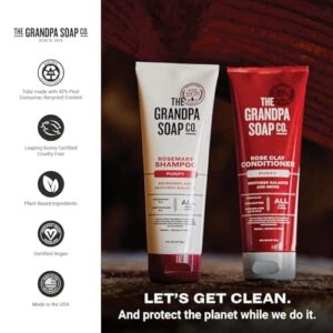 The Grandpa Soap Company Shampoo - Purifying With Rosemary and Lemongrass Oils, Leaves Scalp and Hair Feeling Clean and Fresh, All Hair Types, Vegan, - Image 6