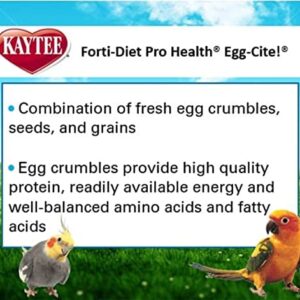 Kaytee Forti-Diet Egg-Cite Parakeet Pet Bird Food, 5 Pound - Image 6