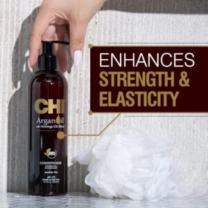 CHI Argan Oil Conditioner, Replenishes Hair Moisture, Enhances Strength & Helps Protect Against Damage, Sulfate, Paraben, & Cruelty-Free, 11.5 Oz - Image 2