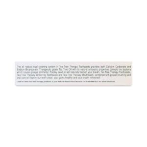 Tea Tree Therapy Toothpaste with Baking Soda 5 Oz (Pack of 2) - Image 4