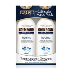 GOLD BOND ULTIMATE Healing Skin Therapy Lotion with Aloe, 20 Oz (2 Pack) - Image 1