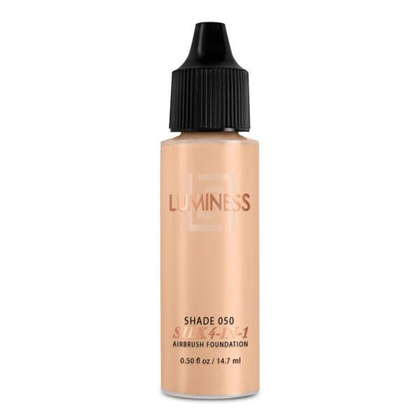 Luminess Air Silk4-In-1 Airbrush Foundation- Foundation, Shade 050 (.5 Fl Oz) - Sheer to MediumCoverage - Anti-Aging Formula Hydrates and Moisturizes