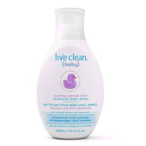 Live Clean Baby Soothing Oatmeal Relief Tearless Wash, 10 oz. - Image 1