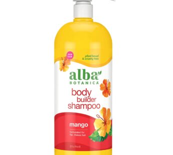 Alba Botanica Body Builder Shampoo, Mango, 32 Oz