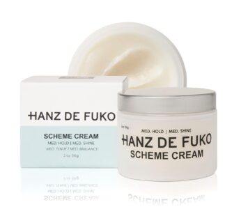 Hanz de Fuko Scheme Cream ? Premium Men’s Hair Styling Cream with Medium Hold & High Shine Finish, 2 oz.