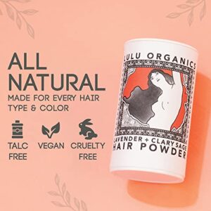 Lulu Organics Dry Shampoo and Hair Powder, All Natural, Paraben Free, Talc Free, Ideal for Oily Hair, Travel Size, Lavender and Clary Sage, 1 oz - Image 2