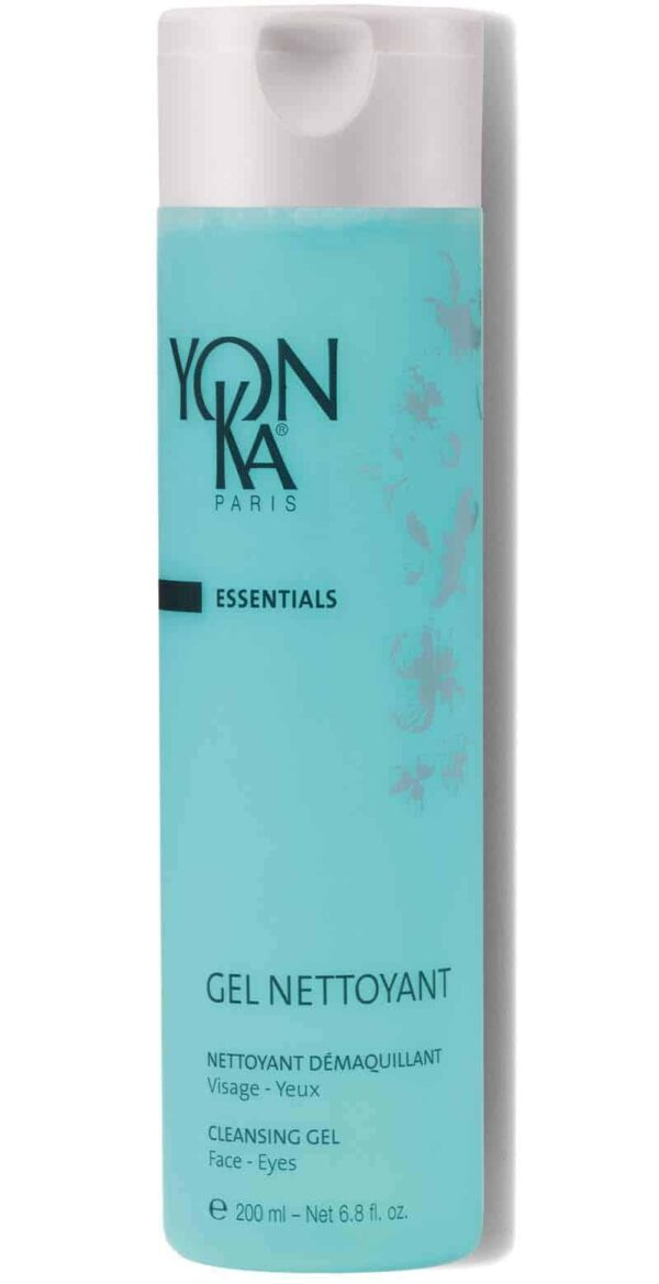 Yonka Gel Face Cleanser, Gentle Foaming Face Wash and Makeup Remover, Natural Plant-Based Formula to Cleanse Pores and Balance Skins pH, Acne Prone an