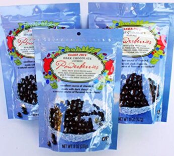 Trader Joe’s Dark Chocolate Covered Powerberries with Acai, Pomegranate, Cranberry and Blueberry (Pack of 3)