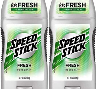 Speed Stick Deodorant, Fresh, 3 Ounce (Pack of 2)