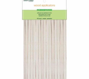 Clean + Easy Petite Waxing Sticks for Facial Waxing | Wood Applicator Spatulas for Hair Removal, 100 count
