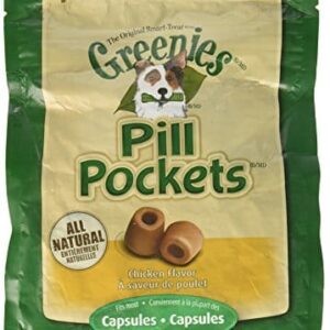 Greenies Chicken Pill Pocket Dog Caps Treats (2) 15.8oz Bags - 120 Total Caps - Image 1