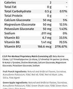 Metabolic Nutrition, ESP, Energy and Endurance Stimulating Pre Workout, Pre Intra Workout, High Energy and Mental Focus, Stimulating Workout Supplemen - Image 2