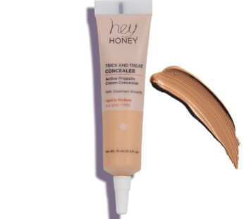 Hey Honey Trick And Treat Active Propolis Cream Concealer, Light To Medium Tone, 0.5 Fl Oz