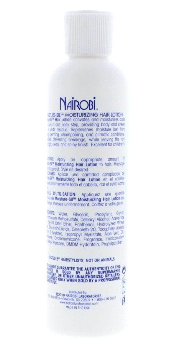 Nairobi Moisture-Sil Moisturizing Hair Lotion Unisex, 8 Ounce - Image 5