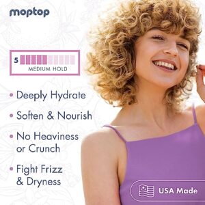 MopTop Curl Custard Gel for Fine, Thick, Wavy & Kinky-Coily Hair - Anti Frizz Moisturizer, Curl Definer & Lightweight Activator with Aloe, Great for D - Image 5