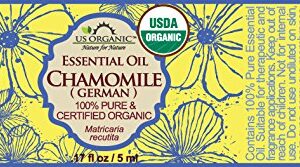 US Organic 100% Pure Chamomile (German) Essential Oil - USDA Certified Organic, Steam Distilled - W/Euro Dropper (More Size Variations Available) (5 m - Image 2