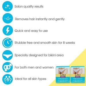 Surgi-wax Brazilian Waxing Kit For Private Parts, 4-Ounce Boxes (Pack of 3) - Image 3