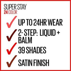 Maybelline SuperStay 24, 2-Step Liquid Lipstick, Stay Scarlet - Image 7