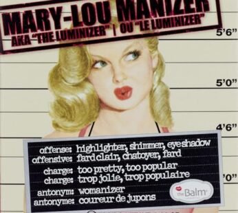 theBalm Mary-Lou Manizer Honey-Hued Luminizer, Highlighter, Shadow & Shimmer, Subtle Glow, 0.32 Ounce (Pack of 1)