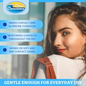 Cruelty-Free Multi-Purpose Contact Lenses Solution - Travel Size Contact Lens Solution, Mild Contact Solution for Contact Lenses, Cleans & Conditions - Image 3