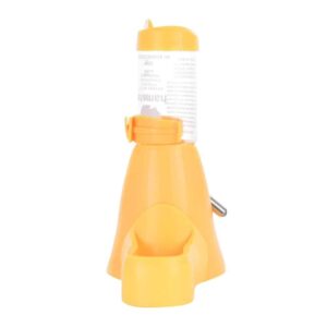 Hamster Automatic Water Bottle Drinking Feeder Dispenser Bottle 80ML with Food Feeder Station bowl Pet Container for Small Animals(Yellow) - Image 7