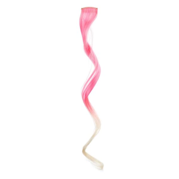 SWACC 12 Pcs Curly Wavy One Color Party Highlights Clip on in Hair Extensions Colored Hair Streak Synthetic Hairpieces (Ombre 12 Colors) - Image 9