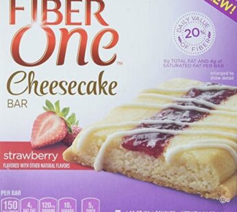 Fiber One Cheesecake Bars, Strawberry Cheesecake (Pack of 4)
