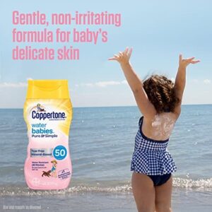 Coppertone WaterBabies Fragrance Free SPF 50 Baby Sunscreen Lotion, 8 Fl Oz - Image 5