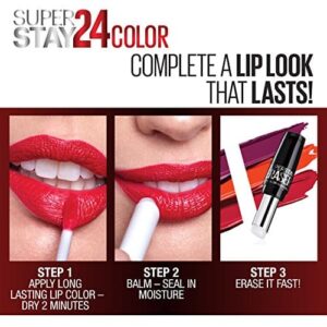 Maybelline SuperStay 24, 2-Step Liquid Lipstick, Stay Scarlet - Image 10