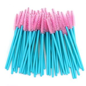 300 Pack Disposable Mascara Wands Eye Lash Brushes Eyelash Extension Tool Makeup Brush Kit, Blue/Pink - Image 7