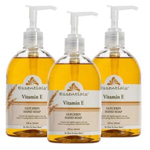 Essentials by Clearly Natural Glycerin Liquid Hand Soap, Vitamin E, 12-Fluid Ounce, Pack of 3 - Image 1