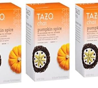 Tazo Chai Tea Pumpkin Spice 60 Bags (3 Pack)