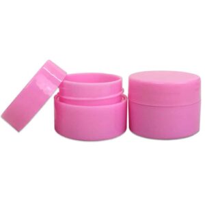 Beauticom 12 Pieces 7G/7ML (0.25oz) PINK Sturdy Thick Double Wall Plastic Container Jar with Foam Lined Lid for Powdered Eyeshadow, Mineralized Makeup - Image 3