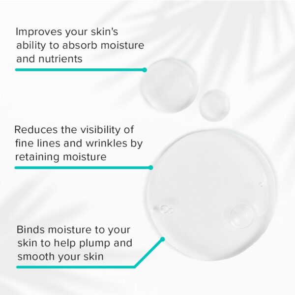 ClarityRx Daily Dose of Water Hyaluronic Acid Hydrating Face Serum, Natural Plant-Based Daily Moisturizing Treatment for Dry, Dull Skin (1 fl oz) - Image 3