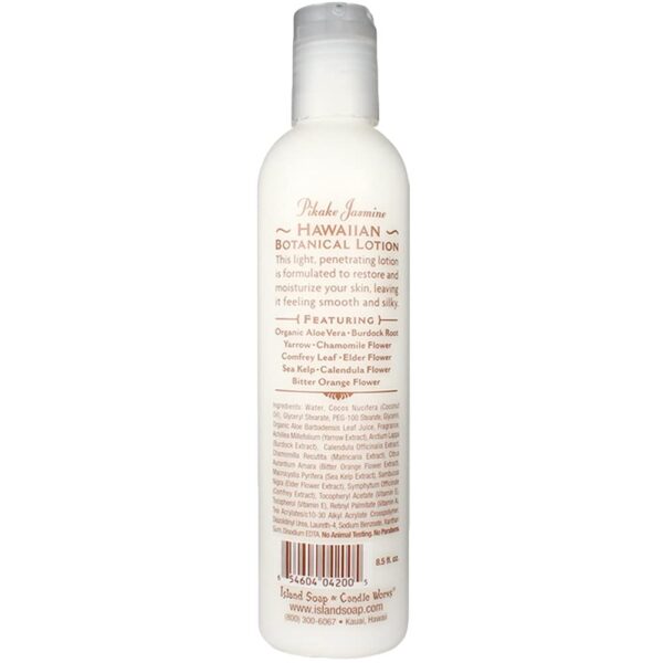 Island Soap and Candle Works Jasmine Scented Body Lotion for Men and Women - Paraben Free Body Moisturizer - Hydrating Hawaiian Skincare - Pikake Jasm - Image 2