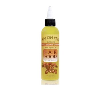 SalonPro Hair Food Black Castor With Jojoba Oil 4oz, 4 Oz