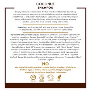 Desert Essence Coconut Shampoo, Nourishing for Dry Hair. 8 fl.oz - Image 5