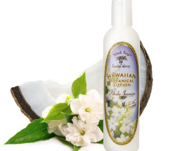 Island Soap and Candle Works Jasmine Scented Body Lotion for Men and Women – Paraben Free Body Moisturizer – Hydrating Hawaiian Skincare – Pikake Jasm