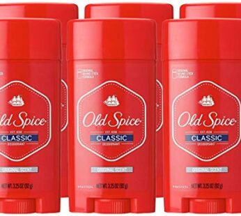 Old Spice Classic Deodorant Stick Original 3.25 Oz (Pack of 6)