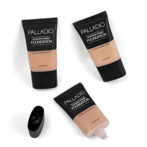 Palladio Powder Finish Liquid Foundation, Natural Matte Appearance, Reduces Fine Lines, Covers Large Pores, Hides Imperfections, All Day Wear, Sheer t - Image 7