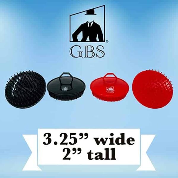 G.B.S Scalp Exfoliator 4 Pack - Scalp Scrubber, Shampoo Brush, Massager & Beard Exfoliator - Red & Black - Image 8