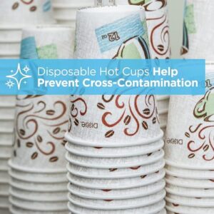 Dixie Hot Cups, Paper, 12oz, Coffee Dreams Design, 50/Pack - Image 4