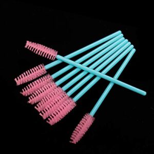 300 Pack Disposable Mascara Wands Eye Lash Brushes Eyelash Extension Tool Makeup Brush Kit, Blue/Pink - Image 4